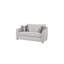 Causeuse en tissu sable - 2 coussins en duvet