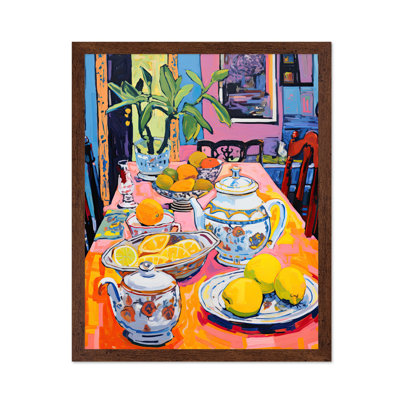 Fruits et théière