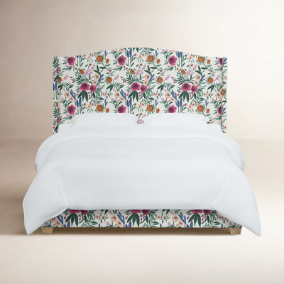 Hagerman Upholstered Wingback Bed