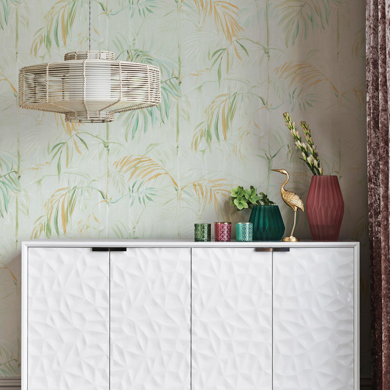 Andonia Floral Wallpaper Double Roll, Sage