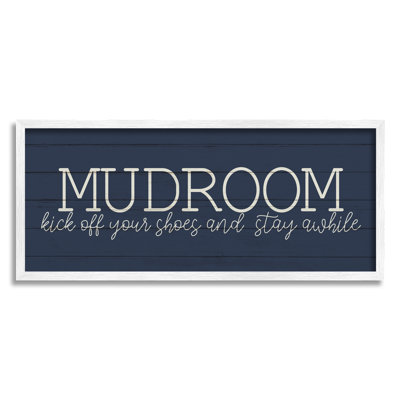 «Mudroom Kick Off Shoes», art mural à motif de grain rustique par Kim Allen