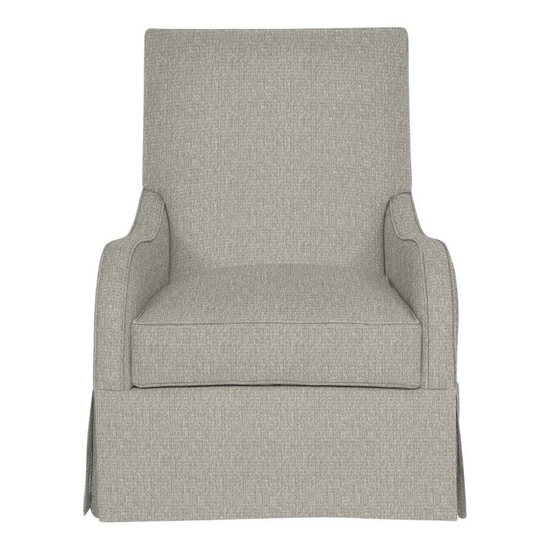 Zoe 29" Skirted Chair, Tarbee Pebble