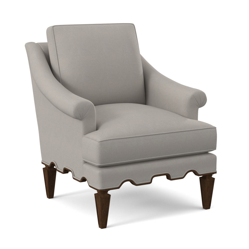 Palm Armchair, Margaret Mahogany Polyester Blend, American Walnut