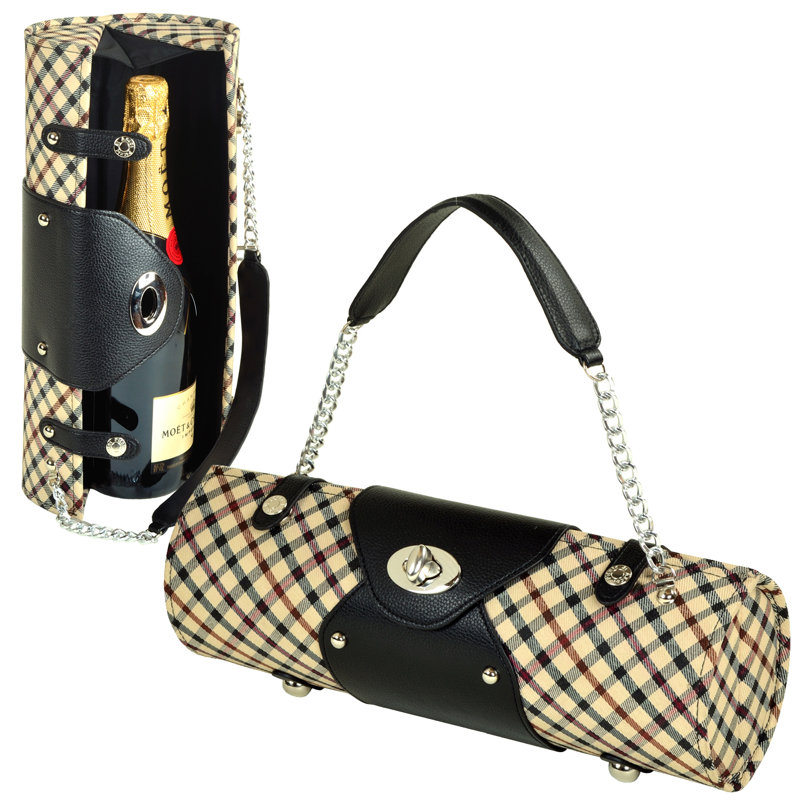Porte-bouteilles à motif et sac à main, Londres