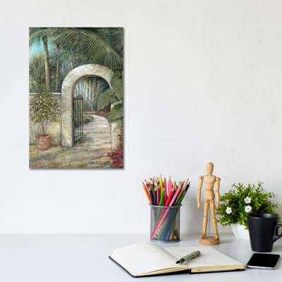 Tranquil Garden II by Ruane Manning - Painting Print
