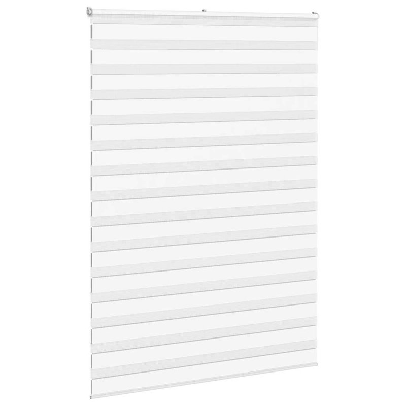 George Oliver Zebra Blind Polyester, White, 165cmW x 200cmL