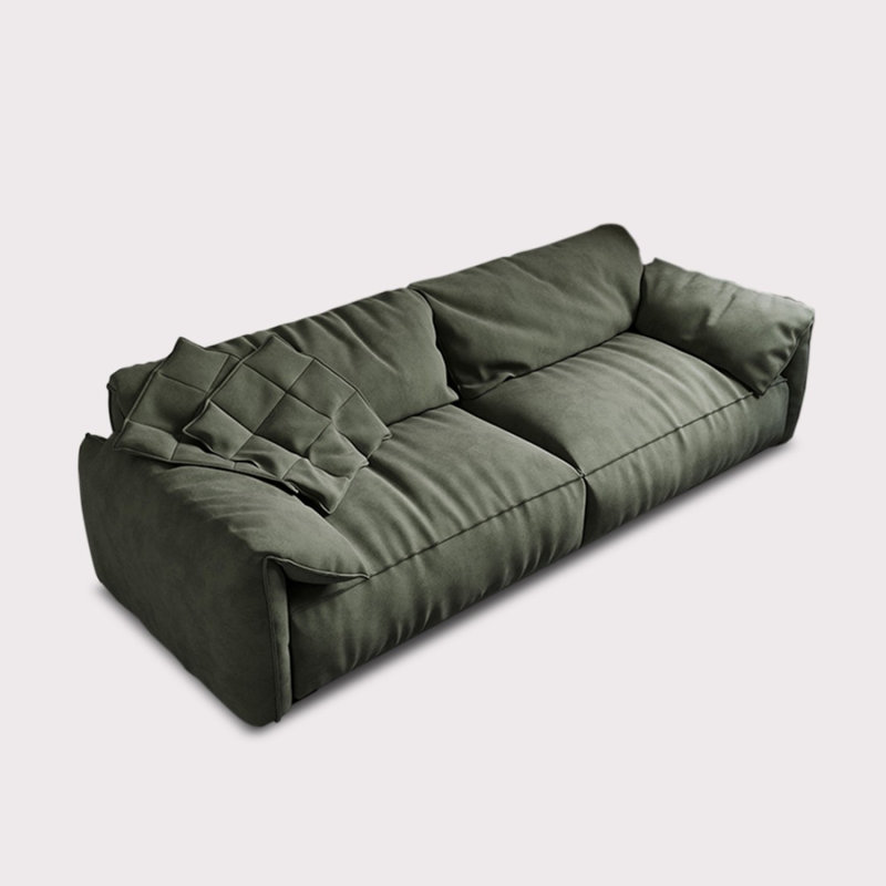 Coussin modulaire vert 100% polyester, H 31,5 po x l 109,84 po x P 41,34 po, Vert