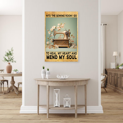 «Into The Sewing Room», reproduction sur toile
