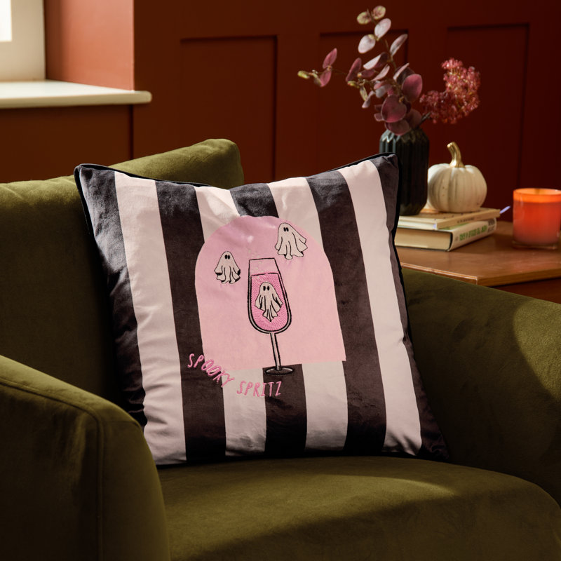 Spooky Spritz Striped Cushion, Polyester