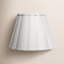 Scalloped 1-Light Wall Sconce, White Linen