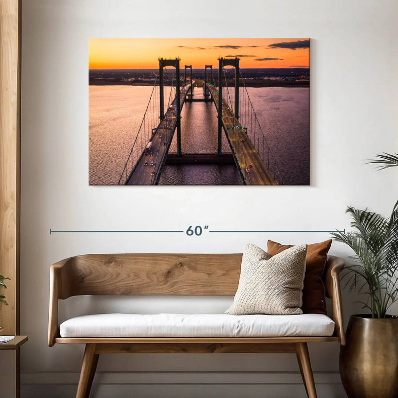 Lilie Dusky, pont du Delaware, H 30 po x l 45 po