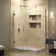 Unidoor Plus 53.5" W x 30.375" D x 72" H Frameless Pivot Rectangle Shower Enclosure with Fixed Panel