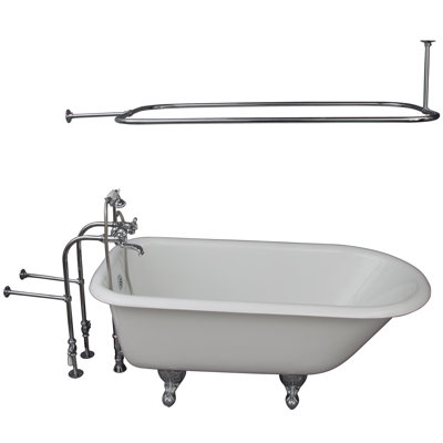 Baignoire de trempage à pattes 61" x 31" moulée en fonte Bartlett