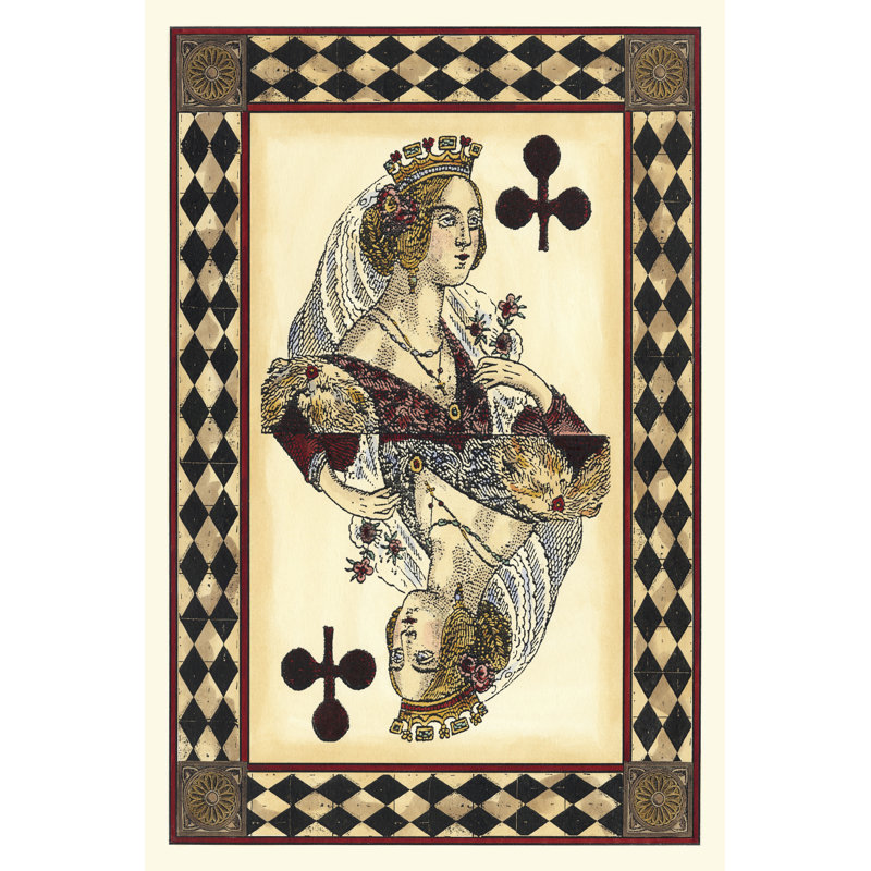 Harlequin Cards III - Wrapped Canvas Print, 46cm H x 30cm W