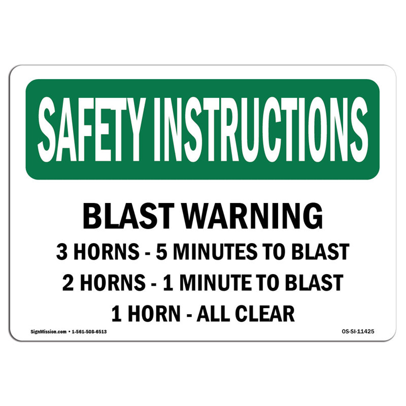 Safety Instructions Sign