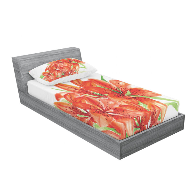 Microfiber Sheet Set, Twin Sheet Set with Fitted Sheet