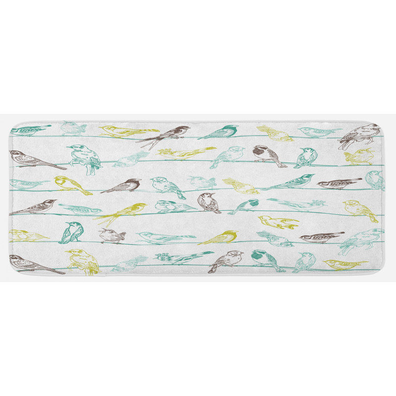 Tapis de cuisine oiseaux