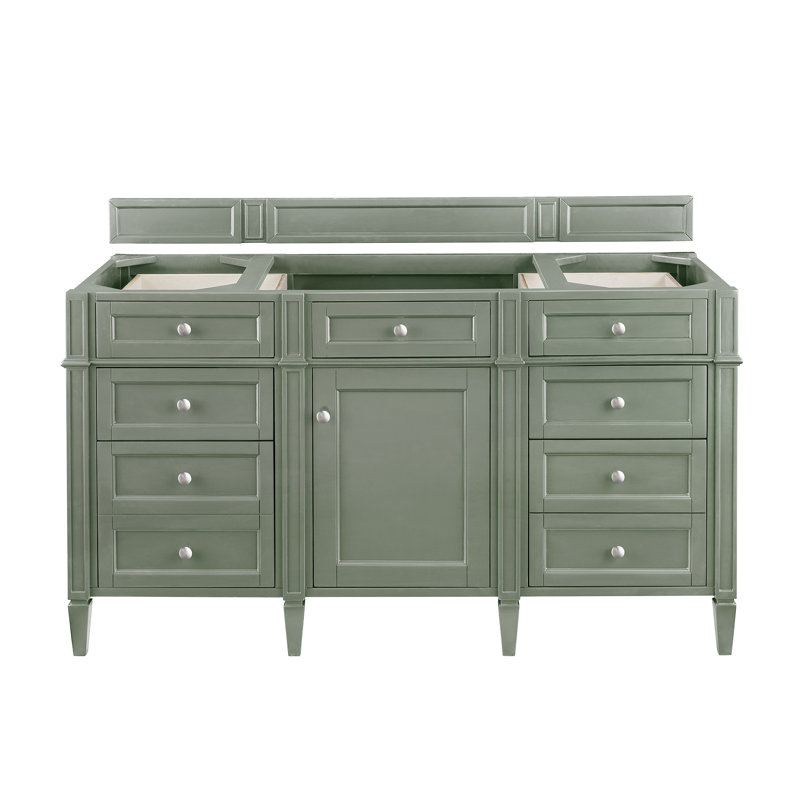 Brittany 60'' W Single Bathroom Vanity Base, Smokey Celadon