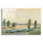  «Jade Green Landscape» par Silvia Vassileva, art mural en verre acrylique, 16 po x 12 po