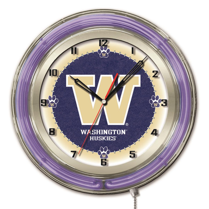 Horloge murale 19 po NCAA, Huskies de Washington