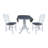 Hesston 3 Piece Drop Leaf Solid Wood Dining Set-1167853851
