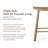 Maven Lane Luna Backless Wooden Kitchen Stool-92610974-120617271-93051216