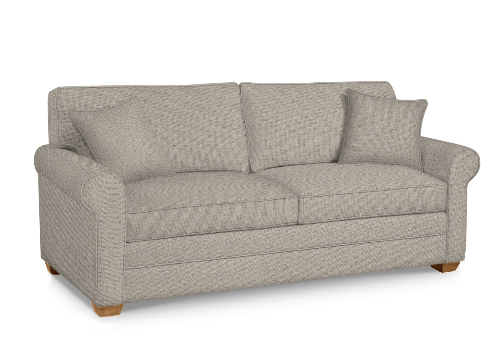 Bedford 86'' Upholstered Sofa, Innerspring Mattress, Beige Performance Fabric; 0851-73, Honey