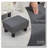 Ottoman Foot Rest Small Foot Stool with Linen Fabric Upholstery and Plastic Legs Cube Ottoman for Living Room-1832198169