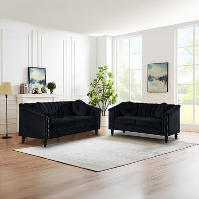 2-Piece Living Room Sofa Set by House of Hampton