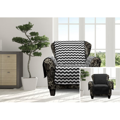 Fifi Polyester Box Cushion Armchair Slipcover