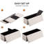 Banc de rangement en similicuir