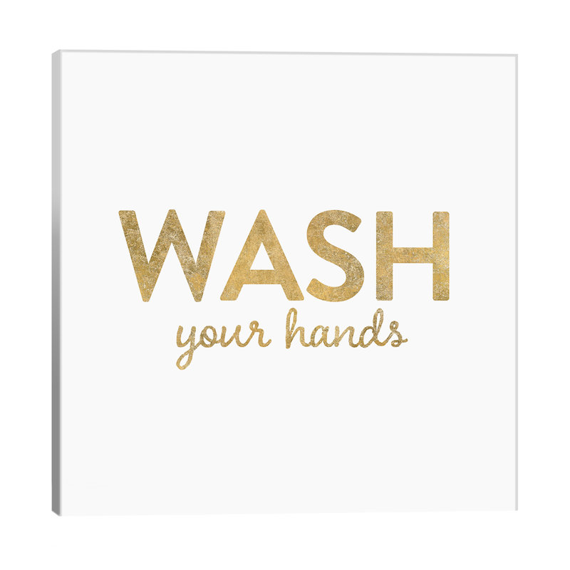 Bathroom Etiquette IV by Wild Apple Portfolio - Wrapped Canvas Print, 30.48 cm H x 30.48 cm W