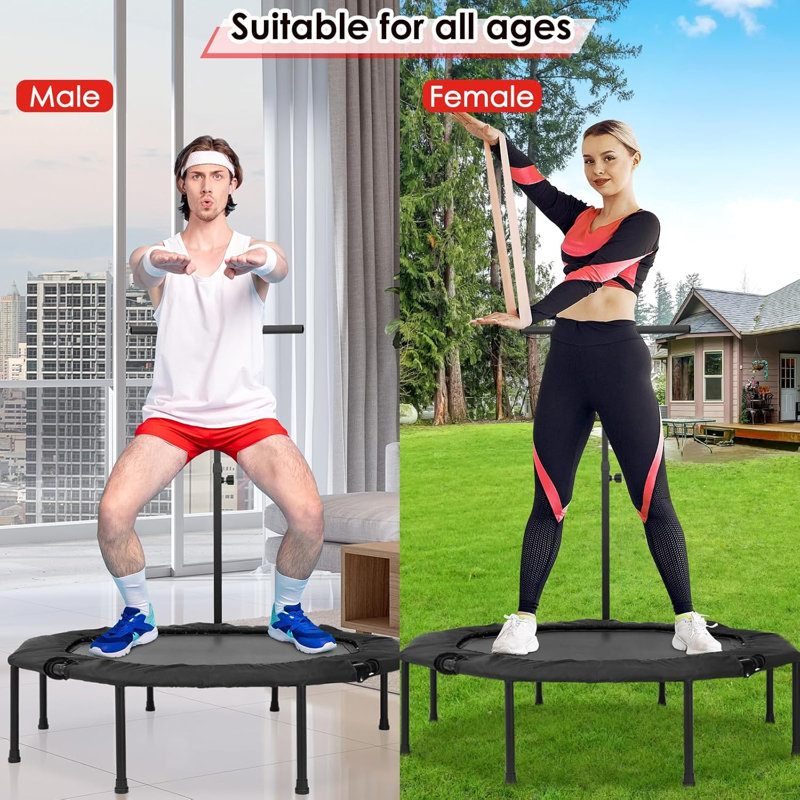 LIFERUN ft Round Fitness Trampoline