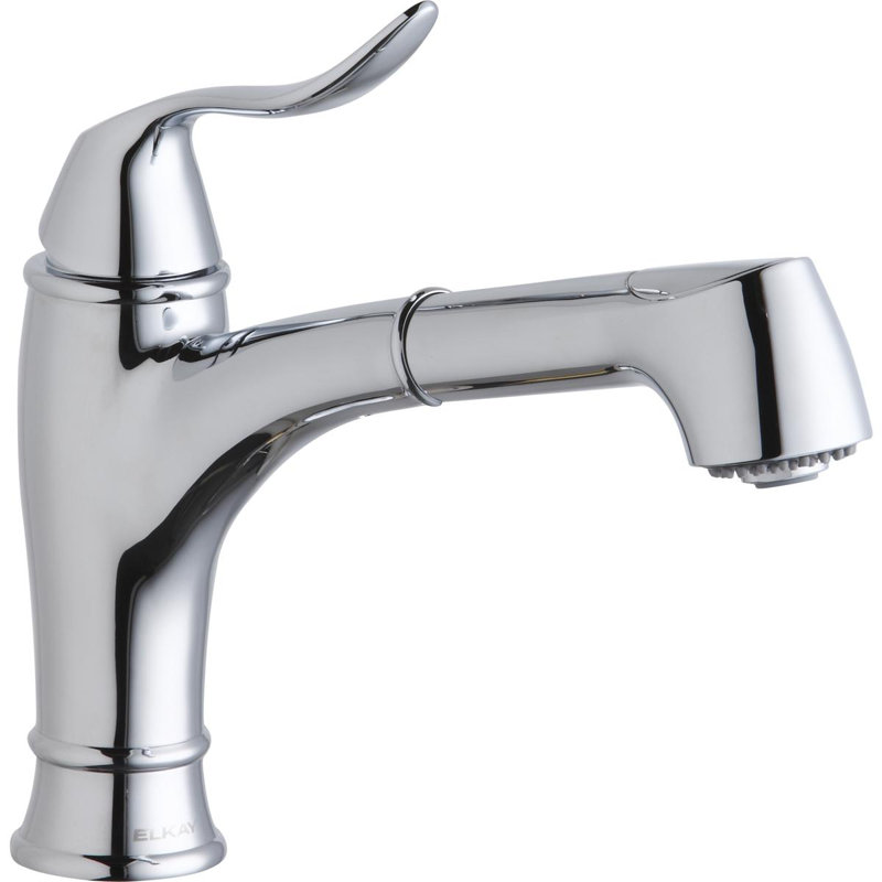Explore Pull Out Bar Faucet with Side Spray, Chrome