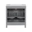 Meuble-lavabo de 30 po avec lavabo en céramique, armoire de salle de bain simple grise moderne avec 2 portes et une tablette, portes à fermeture douce-1280668320