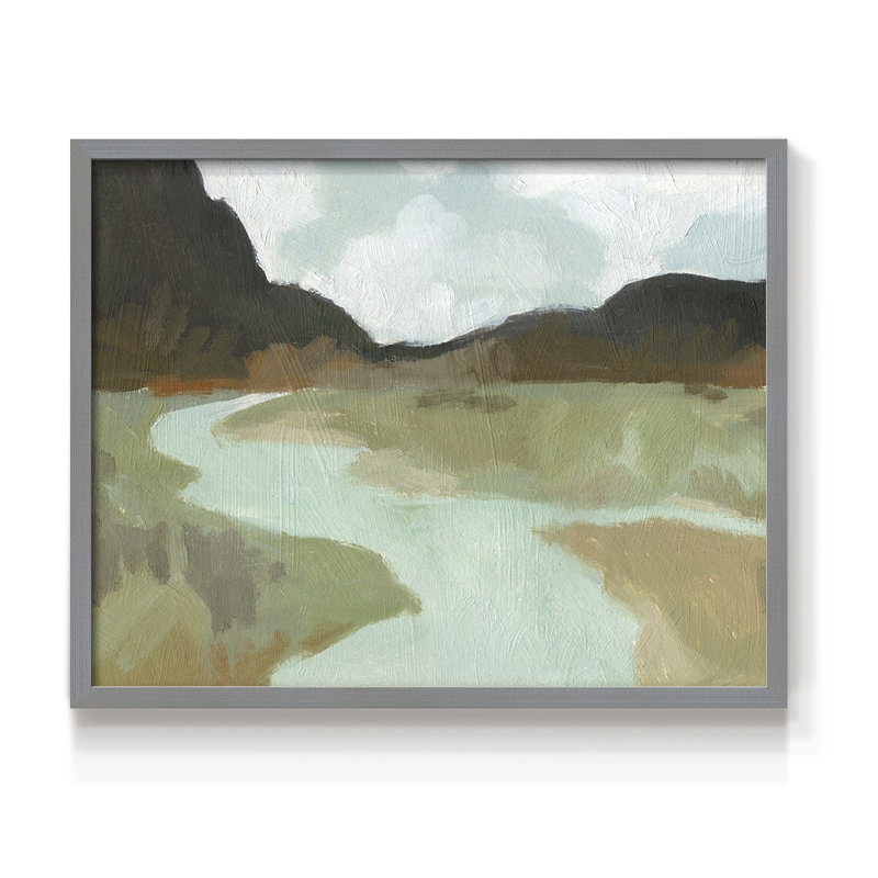 Coldwater Hills II - Reproduction encadrée - Restickable, H 16 po x l 20 po, Gris