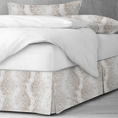 Prasanna Ecru Bed Skirt