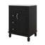 Meuble-lavabo 24 po avec lavabo, meuble-lavabo autoportant avec deux tiroirs de rangement et tablettes réglables, meuble-lavabo moderne avec lavabo simple pour petite salle de bain-313486015
