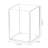 3-Piece Acrylic Desktop Pen Holder, Transparent Rectangular Storage Box