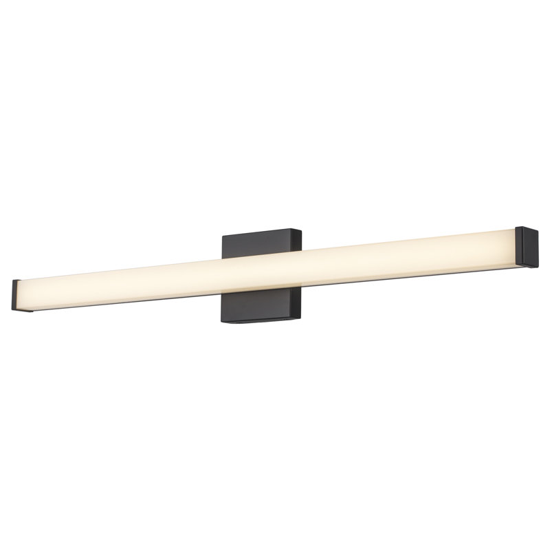 Saavy LED Dimmable Vanity Light, Black, 36" W