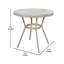 Ensemble bistro commercial avec table et quatre chaises Rylan-796588368