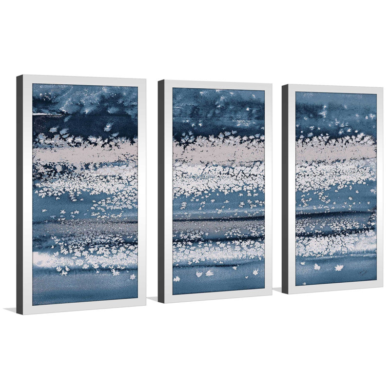 «Blue Winds», reproduction de peinture à l'aquarelle, L 40,5 po x H 25,5 po x P 1 po