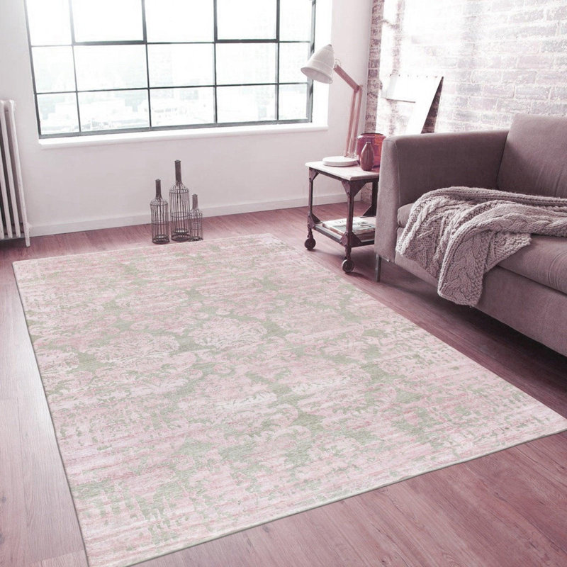 Canvello Transitional Hand-Knotted Silk Area Rug- 9'9" X 13'9"