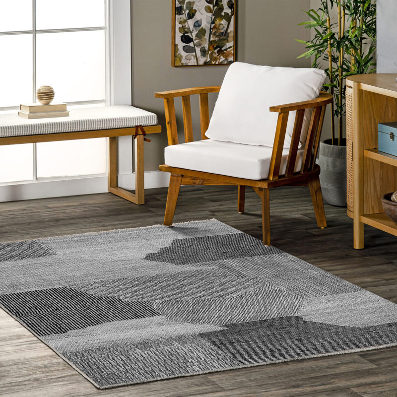 Tapis rectangulaire Zelphia, Rectangle 2 pi 8 po x 5 pi