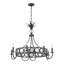 Lustre 8 lumières en tourmaline noire Hearst-1184445940