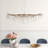 Lianian 6 - Light Unique / Statement Geometric Chandelier with Crystal Accents