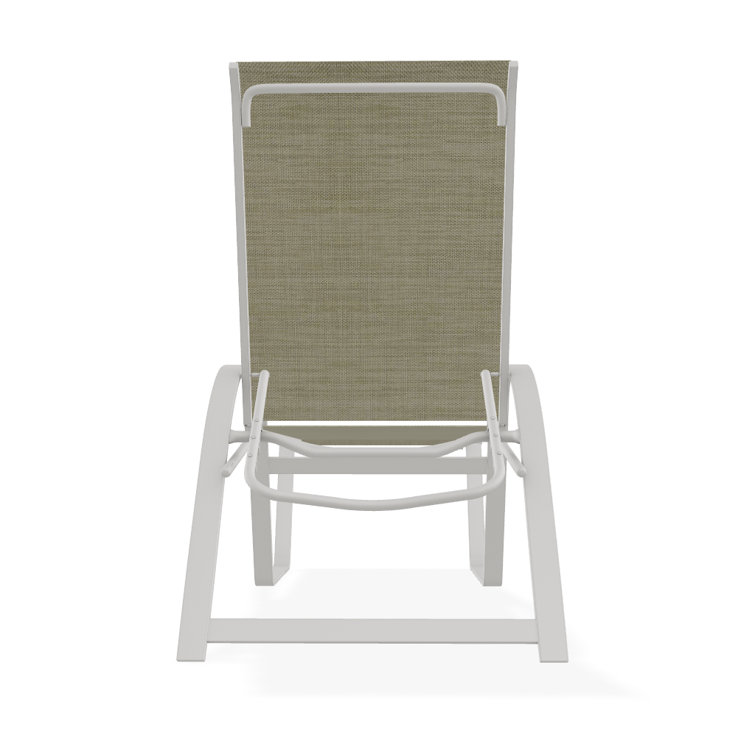 Holna Outdoor Rust-Resistant Metal Chaise Lounge