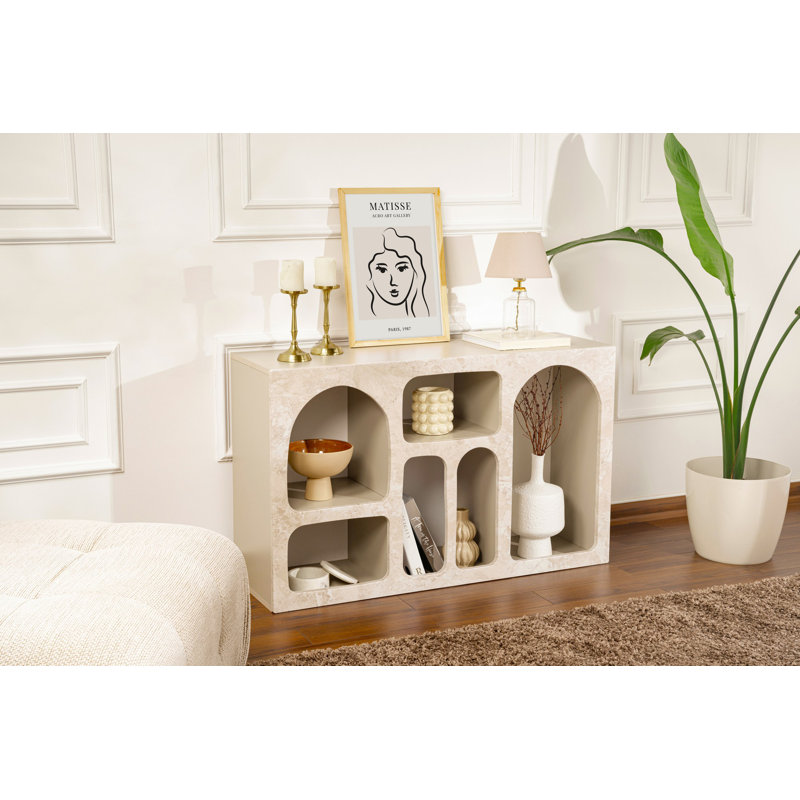 Nordure V3 74cm Sideboard, Traverten Marble Sandstone