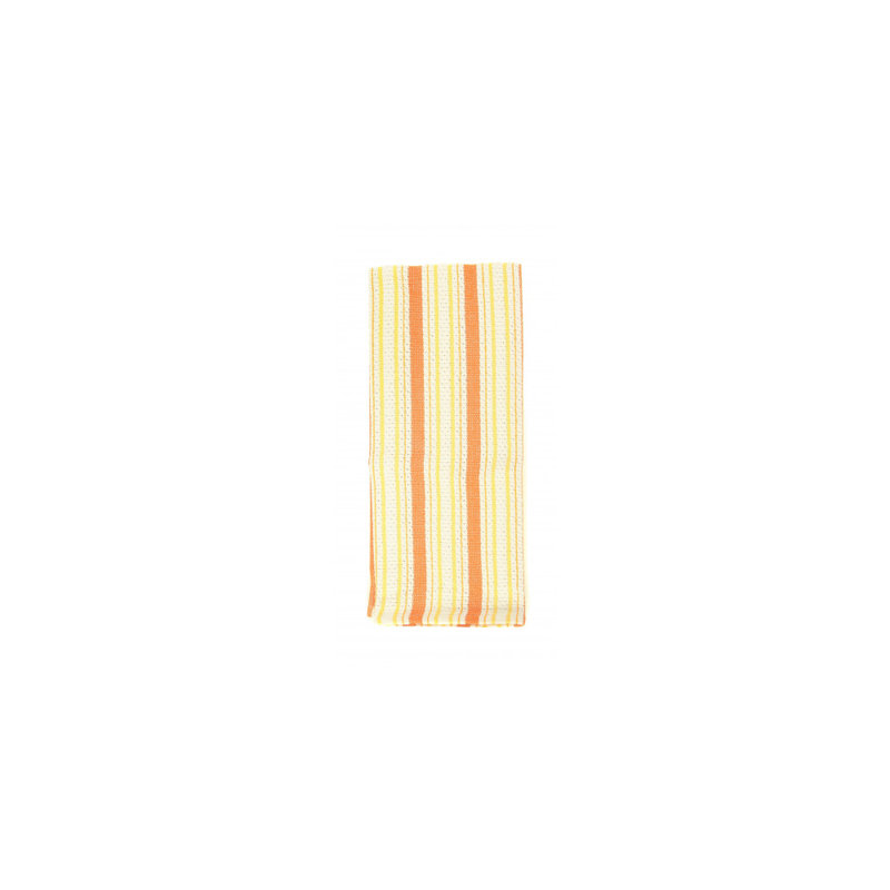 Serviette à thé à rayures, Orange