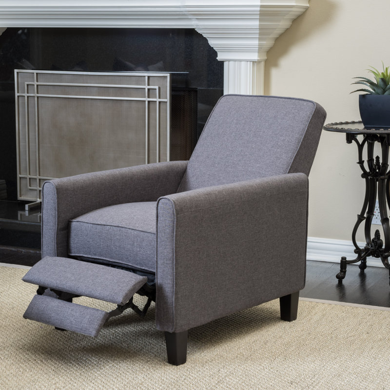 Fauteuil club inclinable Cantalupo l 26,75 po, Polyester fumée